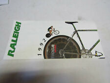 catalogue advertising sheet cycle raleigh france 1992 old bicycle