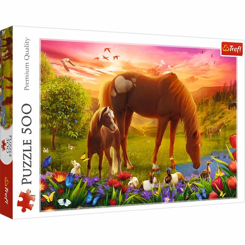 Trefl puzzle chevaux dans - trefl,