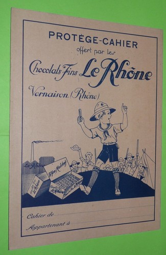 Protege cahier 1939 chocolats - protege-cahier,