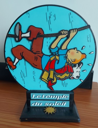 Stèle tintin temple - tintin, le
