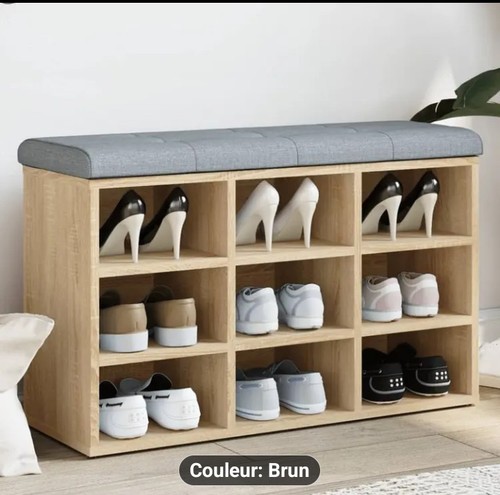 Banc chaussures chêne - banc,