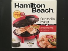 Brand New Hamilton Beach 900W Non-Stick Quesadilla Maker 25409