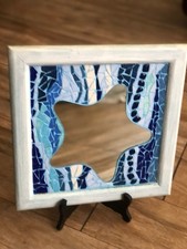 miroir carré en bois