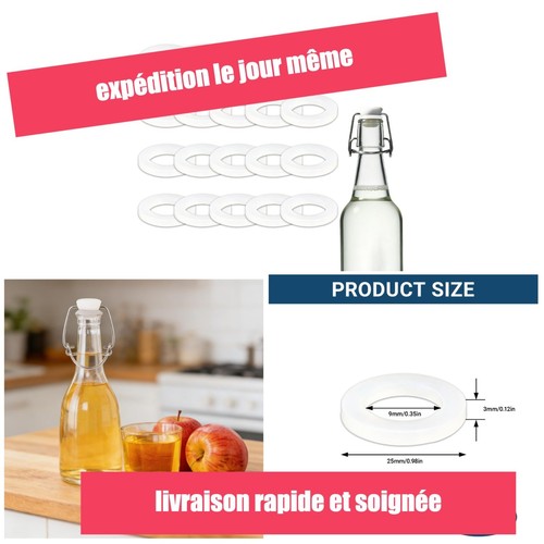 Joints silicone bouteille