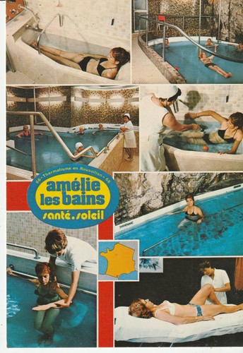 Cpsm amelie les - cpsm, bains