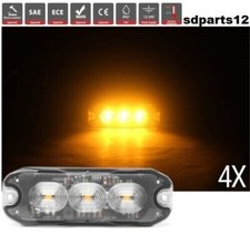 4 Feux Flash Clignotant Orange