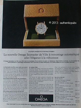 Publicite montre omega - publicite,