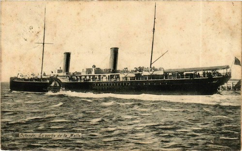 Cpa sortie malle - la,