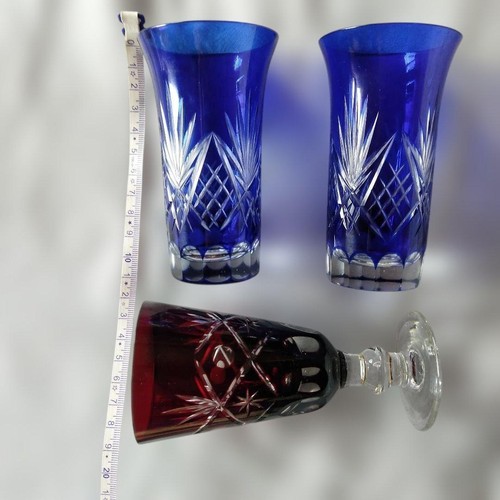 Ensemble ancien verre - , à