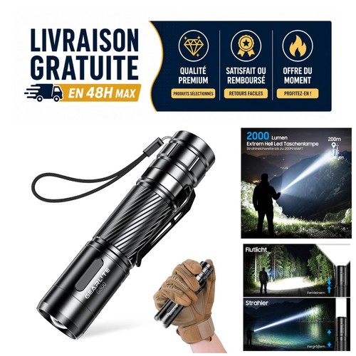 Gearlite lampe torche led - torche,