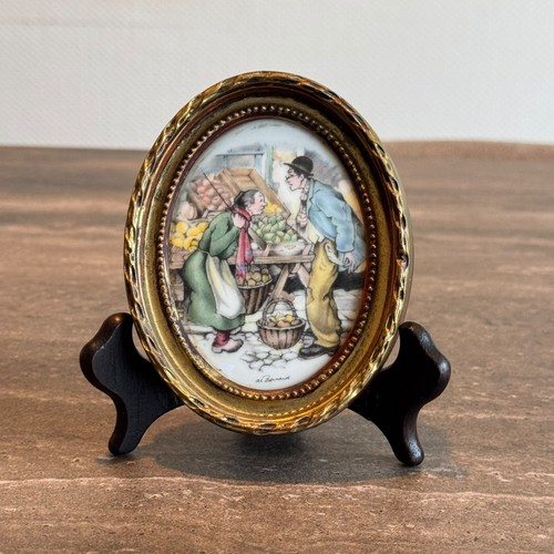 Mini tableau miniature limoges - tableau,