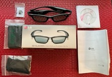 LG 3D Glasses for Plasma 3D TV Active Shutter (Open Box)
