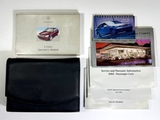 2001-2004 Mercedes-Benz C-Class C240 C320 C32 AMG OEM Owner’s Manual Set w/ Case