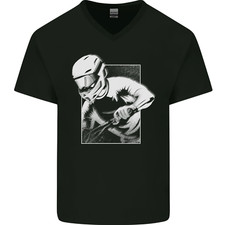 T-Shirt En Coton V-Cou Pour