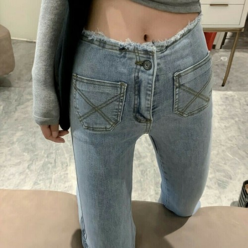 Femme évasé jean pantalon - jean,