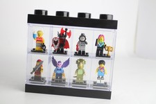 Lego Minifigures Display Case with 8 Figures Black Display Case Showcase