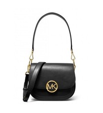 Lillie Black Medium Saddle Bag