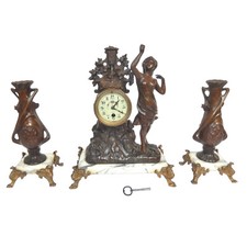 GARNITURE DE CHEMINEE PENDULE
