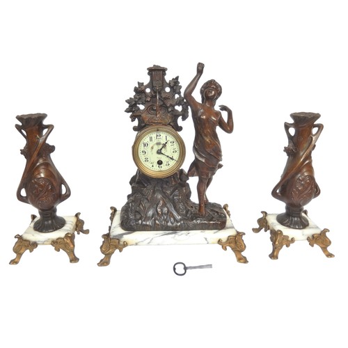 Garniture cheminee pendule - garniture, de