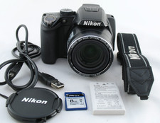 Nikon Coolpix P100 Bridge Digital Camera 26X Zoom +8GB +USB/Charge Cable