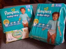 76 couches Pampers Baby dry
