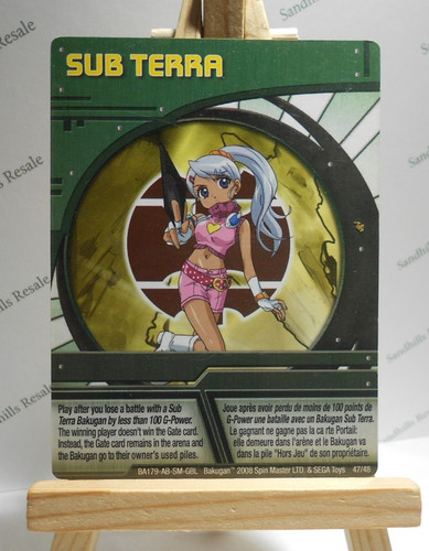 Bakugan card subterra - card,