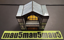 1996 VTG Hershey Chocolate Town Post Office Lighted Stained Glass Incomplete