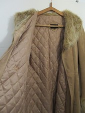 Manteau simili daim, col