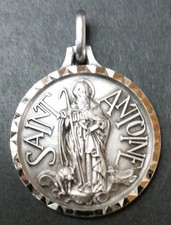 Beautiful 20th century religious medal "Saint Anthony the Great, protector of animals"