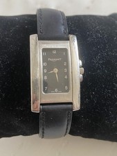 Pequignet Ladies Black Quartz Stainless Steel Leather Watch