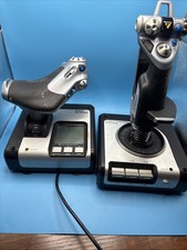 Logitech Saitek X52 Flight System - Joystick & Throttle UNTESTED And NO CABLE
