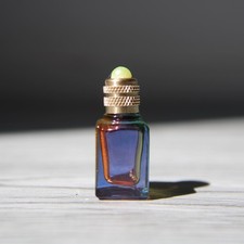 Small Glass Bottle, Empty Miniature Multicolor Glass