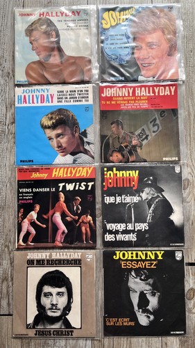 Lot 8ep johnny hallyday - lot,