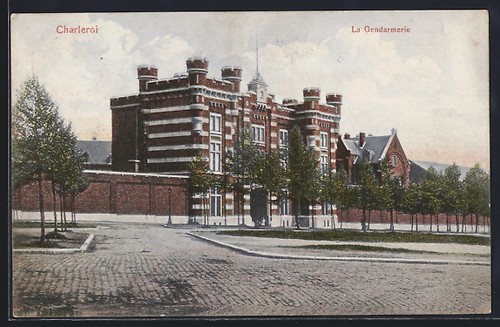 Cpa charleroi gendarmerie - cpa,