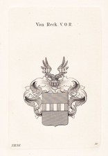 Reck Wappen Blason Cuivre