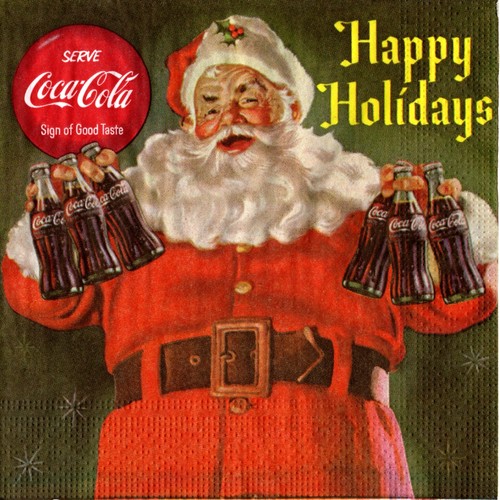 Serviettes papier coca cola - en,