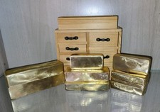 Lot of 9 Brass Bars - 7.2kg Total - Craft Casting
