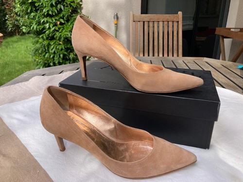 Escarpins pointus daim - , beige