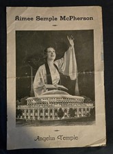 Vintage Aimee Semple McPherson  Angelus Temple 1930s Program