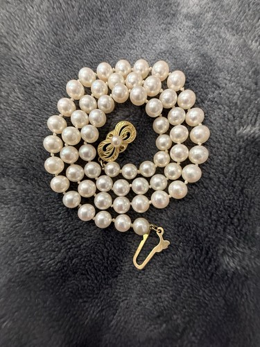 Mikimoto pearl necklace - pearl,