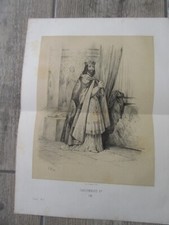 GRAVURE 19° SIÈCLE DAGOBERT 1er en 628