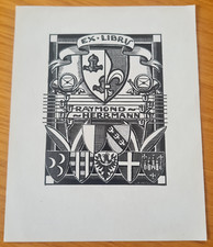 Raymond Herrmann Ex-Libris Signed HAEFELI