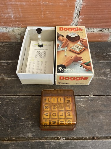 Jeu ancien boggle boite - +,