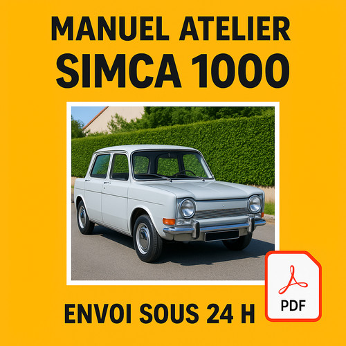 Manuel atelier simca - simca, 1000