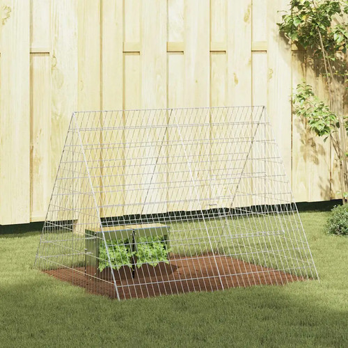 Cage pour lapins - , argenté