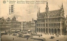 CP BELGIQUE BRUXELLES GRAND'PLACE MAISON DU ROI MARCHE AUX FLEURS 