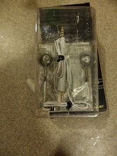 MAXIMO iP-HS1 iMetal Stereo Headset for iPhone - White/Silver