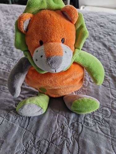 Peluche doudou lion - systeme, u