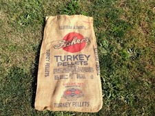 Fisker's Turkey Pellets Burlap Sack 