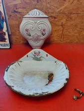 Antique enamelled fountain 20th century flowers No enamelled coffee maker 